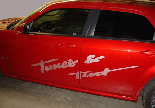 Tunes and Tint car with tinted windows.