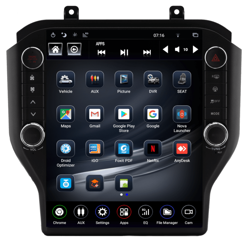 LINKSWELL MUSTANG GEN 5 - 12" SCREEN W/APPLE CAR PLAY