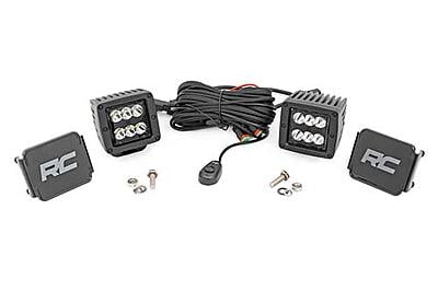 Rough Country 2" SQUARE CREE LED LIGHTS - (PAIR BLACK SERIES) Rough Country 2" SQUARE CREE LED LIGHTS - (PAIR BLACK SERIES)