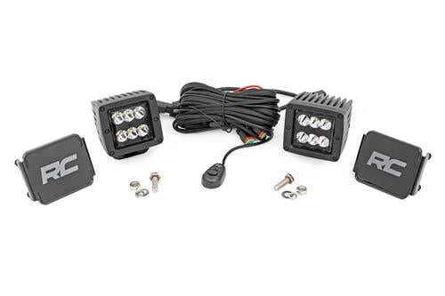 Rough Country 2" SQUARE CREE LED LIGHTS - (PAIR BLACK SERIES) Rough Country 2" SQUARE CREE LED LIGHTS - (PAIR BLACK SERIES)