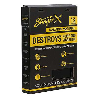 Stinger X-Mat's X2DDR Door Kit:  6-Pack: 12sq-ft (12" x 24")